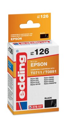 Edding Tintenpatrone EDD-126 ersetzt Epson T0711