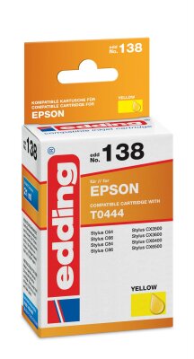 Edding Druckerpatrone EDD-138 für Epson T0444 yellow