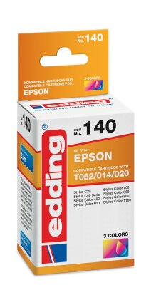 Edding Druckerpatrone EDD-140 für Epson T014/T052/T020 3-farbig