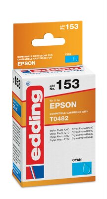 Edding Druckerpatrone EDD-153 für Epson T0482 cyan