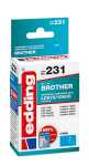 Edding Druckerpatrone EDD-231 f Brother LC970C/LC1000C cyan