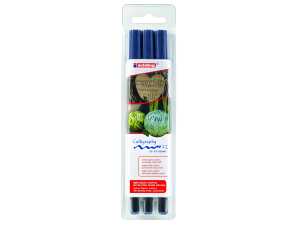 Edding Kalligrafiestift 1255 2,0+3,5+5,0 mm stahlblau 3er