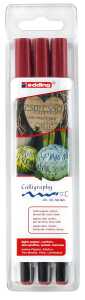 Edding Kalligrafiestift 1255 2,0+3,5+5,0 mm karmesin 3er