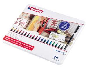 Edding Fasermaler 1300 2 mm 20er-Set Metallbox