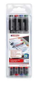 Edding Folienschreiber permanent 140 S 0,3 mm 4er-Set