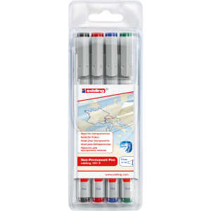 Edding Folienschreiber non-permanent 151 F 0,6 mm 4er-Set