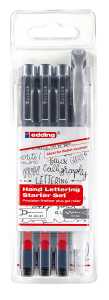 Edding Handlettering 4er-Starterset