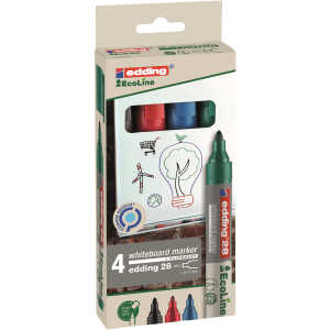 Edding Whiteboardmarker EcoLine 28 1,5-3 mm 4er-Set