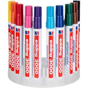 Edding Permanentmarker 3000 1,5-3 mm 10er-Set Systembox