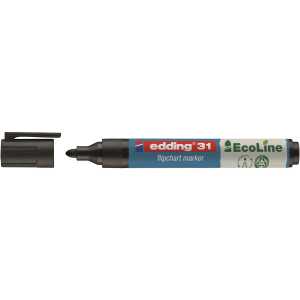 Edding Flipchartmarker EcoLine 31 1,5-3 mm schwarz