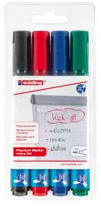 Edding Flipchartmarker 383 1-5 mm 4er-Set Faltschachtel