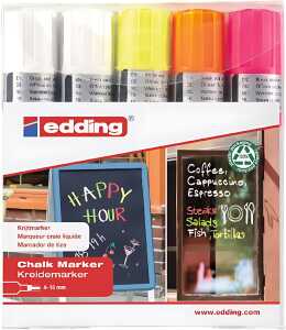 Edding Kreidemarker 4090 4-15 mm 5er-Set neon