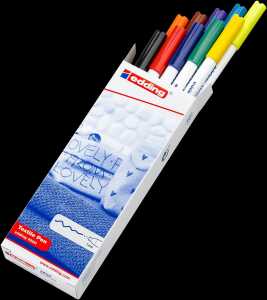 Edding Textilstift 4600 1 mm 10er-Set basic