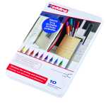 Edding Fineliner 55 0,3 mm 10er-Set Metallbox
