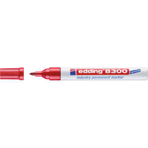 Edding Permanentmarker Industrie 8300 1,5-3 mm rot