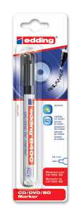 Edding CD-DVD-BD-Marker permanent 8400 0,5-1 mm schwarz Bl.