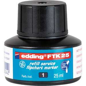 Edding Flipchartmarker Nachfülltinte FTK 25 25 ml schwarz