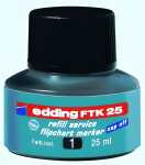 Edding Flipchartmarker Nachfülltinte FTK 25 25 ml schwarz