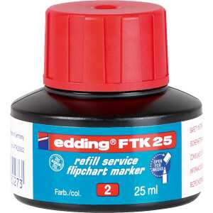 Edding Flipchartmarker Nachfülltinte FTK 25 25 ml rot