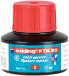 Edding Flipchartmarker Nachfülltinte FTK 25 25 ml rot