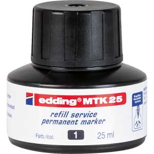 Edding Permanentmarker Nachfülltinte MTK 25 25 ml schwarz