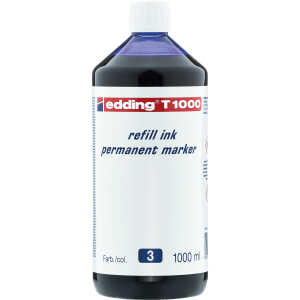 Edding Permanentmarker Nachfülltinte T 1000 1000 ml blau