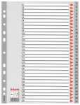 LEITZ Register A4 131 grau PP FolieDeckblatt aus Kartonmit folien