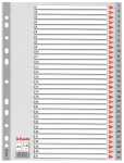 LEITZ Register A4 131 grau PP FolieDeckblatt aus Kartonmit folien
