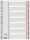 LEITZ Register A4 131 grau PP FolieDeckblatt aus Kartonmit folien