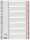 LEITZ Register A4 131 grau PP FolieDeckblatt aus Kartonmit folien