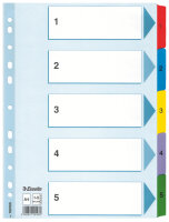 LEITZ Register A4 1 5 weiß Multicolor...