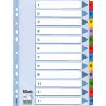 LEITZ Register A4 112 weiß 100162 Karton fbg.Tabs