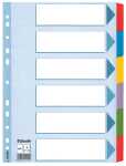 ESSELTE Karton-Register blanko A4 6-teilig mehrfarbig...