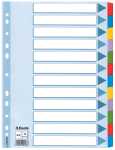 ESSELTE Karton-Register blanko A4 12-teilig mehrfarbig (3310016900