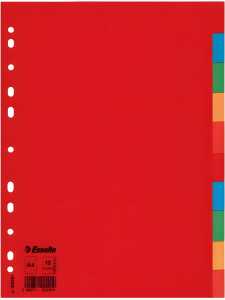 LEITZ Register 10Blatt 160 g/m2 Karton durchgefärbtTabenkräft