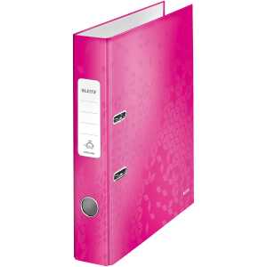 LEITZ Ordner A4 5cm Wow pink metall. 10060023