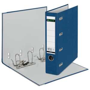 LEITZ 1012 PlastikDoppelordner 2x A5 quer 75 mm blau