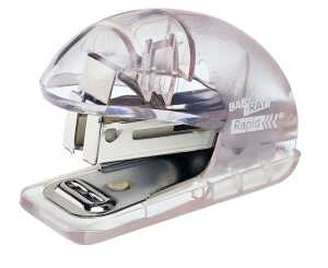 Rapid Heftgerät Mini Fashion transp. Praktischer Minihefter aus Ku