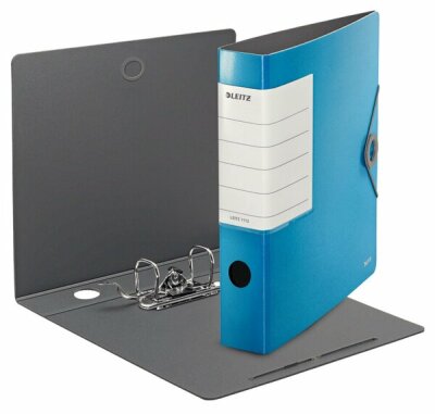 LEITZ Ordner Solid A4 6cm hellblau Qualitäts-Ordner Solid schmal mit