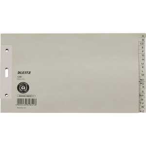LEITZ 1206 Papierregister A Z A5 quer Überbreit 100 g/qm 20Blatt grau