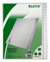 LEITZ Register A4 blanko grau BxH 24x30cm Tabs...