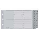 LEITZ 1267 Register A Z PP A5 quer 2 Abläufe 20Blatt...