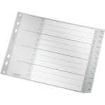 LEITZ 1288 Monatsregister DezJan A4 PP 12 Blatt grau