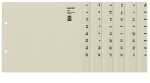 LEITZ Tauenpapier-Register A-Z fü r 200 Ordner grau...