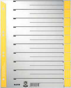 LEITZ Trennblätter A4 Überbreite orange farbiger Lochrand 100 Stück