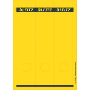 LEITZ PCbeschriftbare Rückenschilder Papier lang/breit 75 Stück gelb