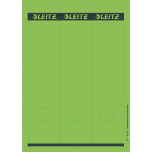 LEITZ PCbeschriftbare Rückenschilder Papier lang/breit 75 Stück grün