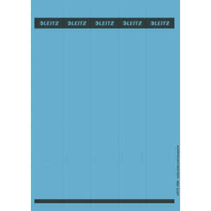 LEITZ PCbeschriftbare Rückenschilder Papier lang/schmal 125 Stück blau