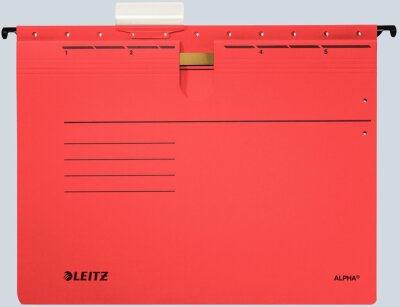 LEITZ 1984 Hängehefter ALPHA - kfm. Heftung Pendarec-Karton rot