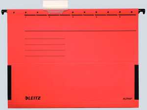 LEITZ 1986 Hängetasche ALPHA seitlich mit Fröschen PendarecKarton rot